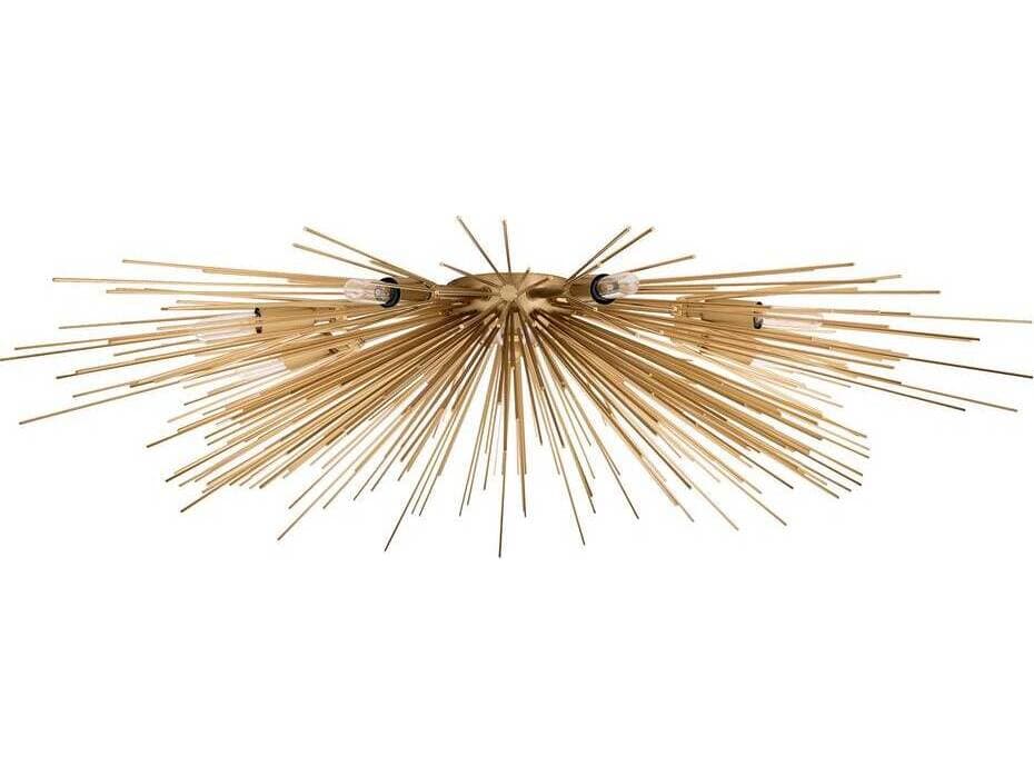 Arteriors Home Roxanne 8-Light Antique Brass Sputnik Flush Mount