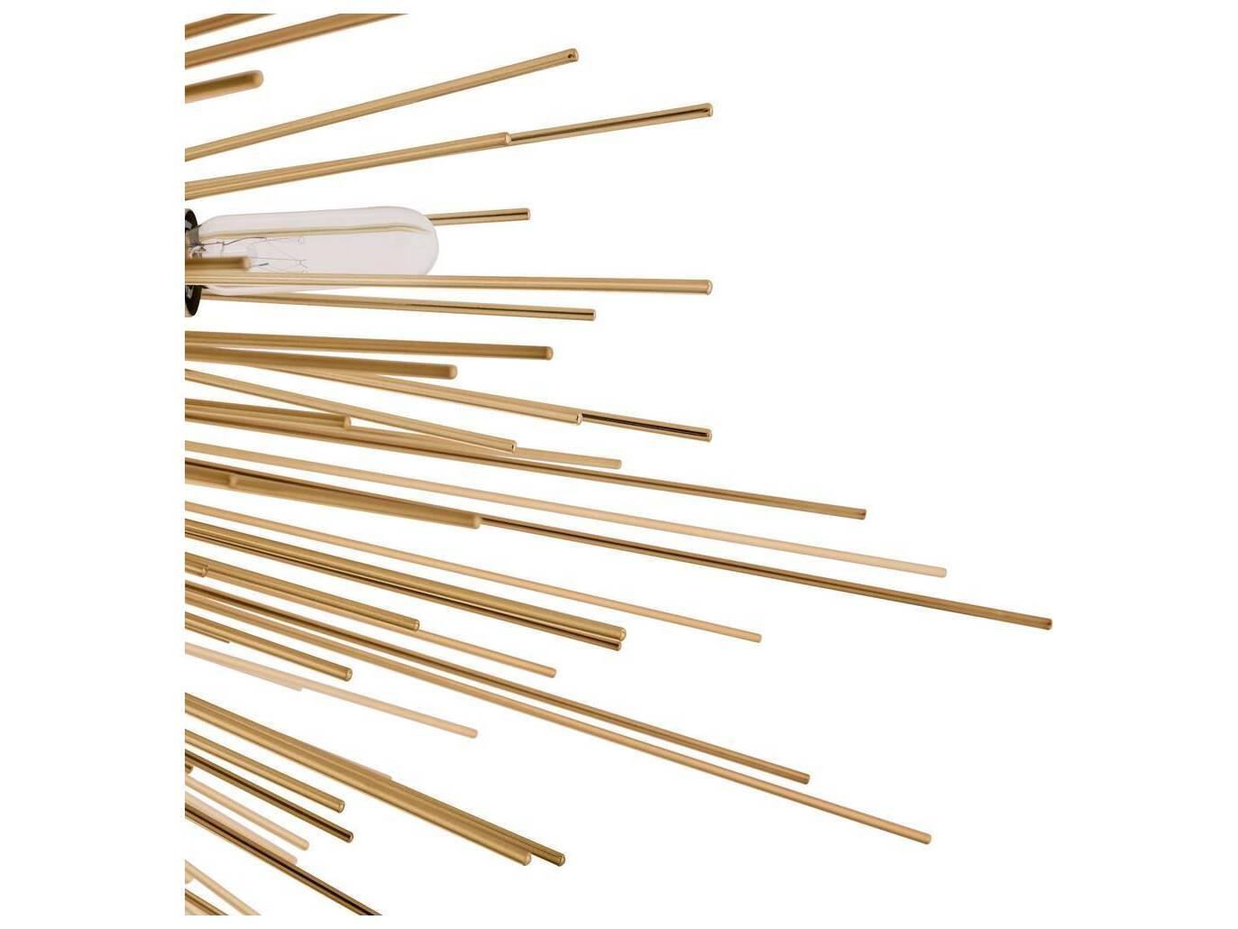 Arteriors Home Roxanne 8-Light Antique Brass Sputnik Flush Mount