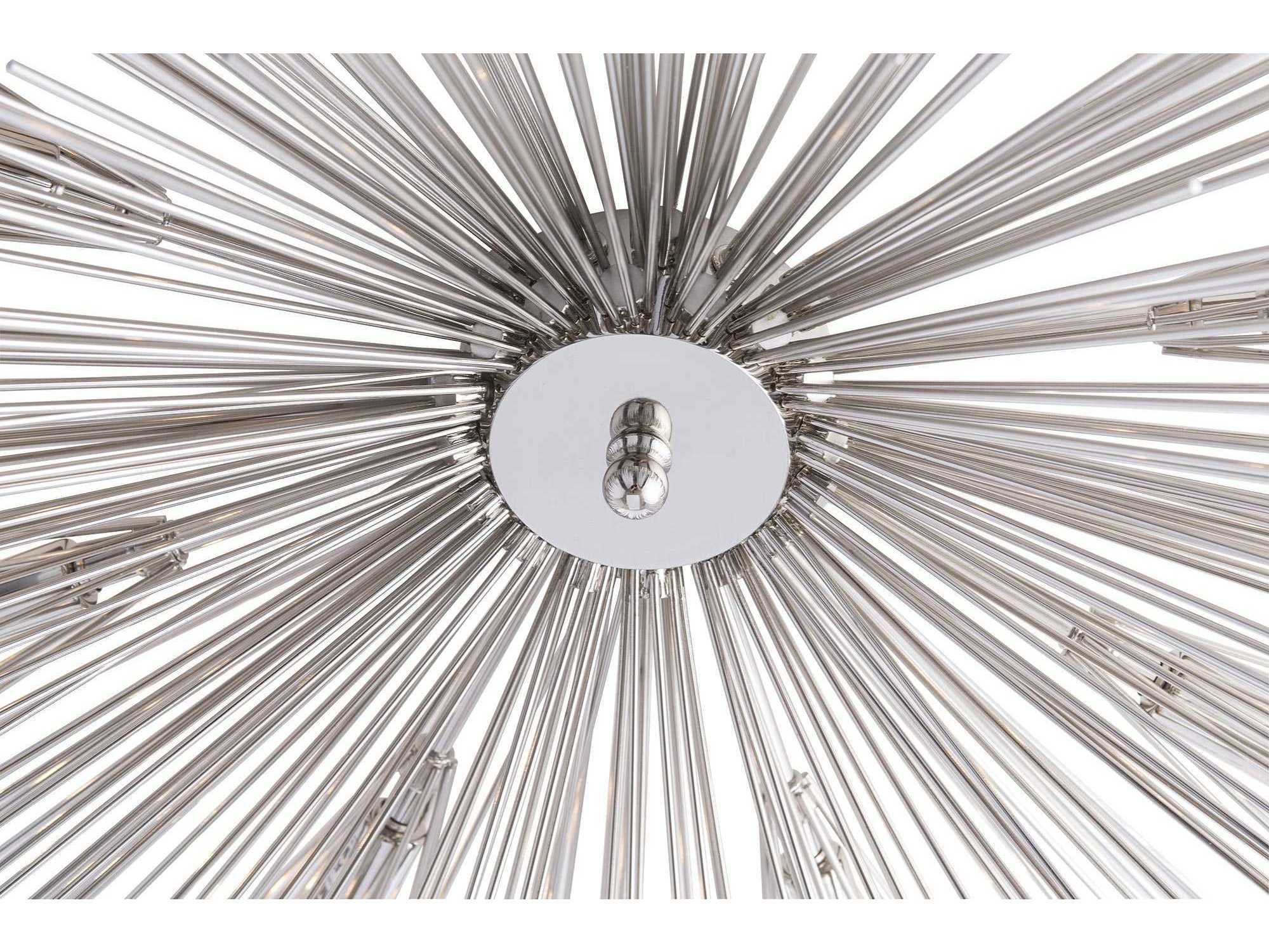 Arteriors Home Roxanne 8-Light Polished Nickel Sputnik Flush Mount