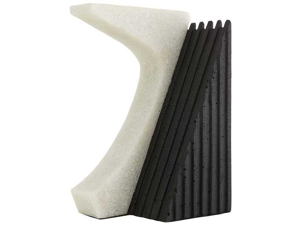 Arteriors Home Jordono Omari Ivory Charcoal Bookend Set of 2