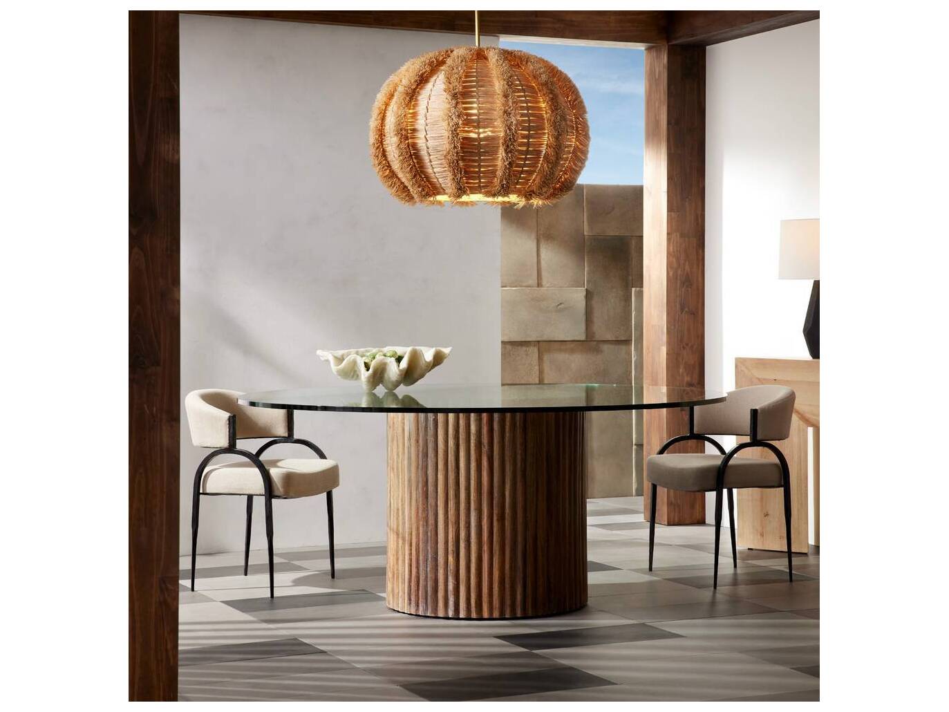 Arteriors Home Maurice Faux Marble Resin Centerpiece