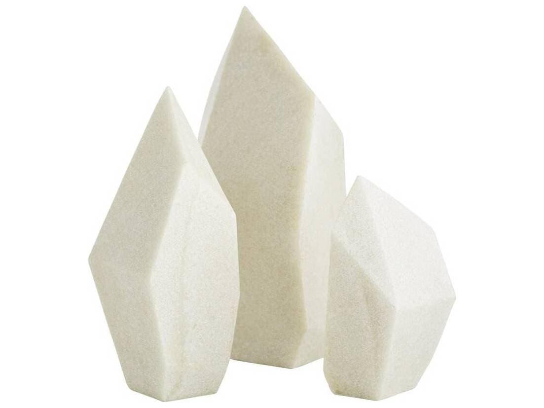 Arteriors Home Nerine Faux Marble Sculpture Set of 3