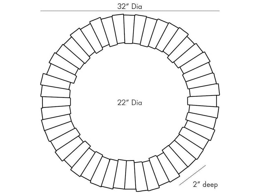 Arteriors Home Von-Webber White Round Wall Mirror