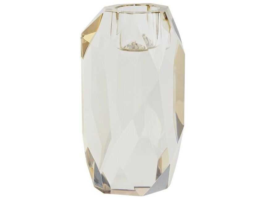 Arteriors Home Violet Tinted Crystal Candle Holder Set of 3