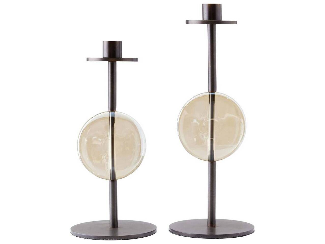 Arteriors Home Champagne Bronze Candle Holder