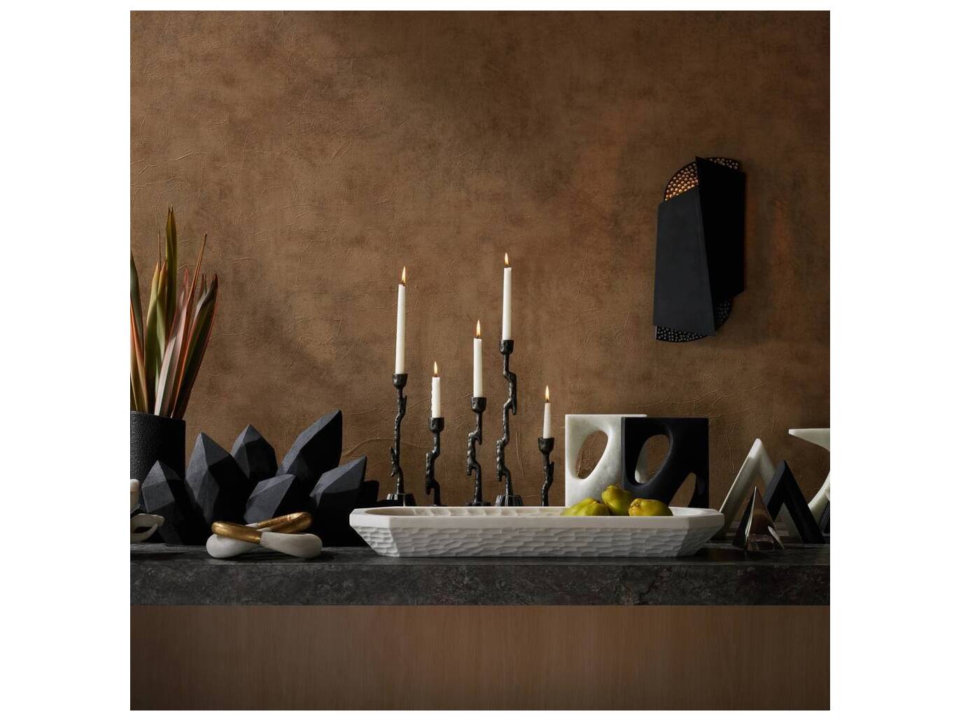 Arteriors Home Bronze Candle Holder
