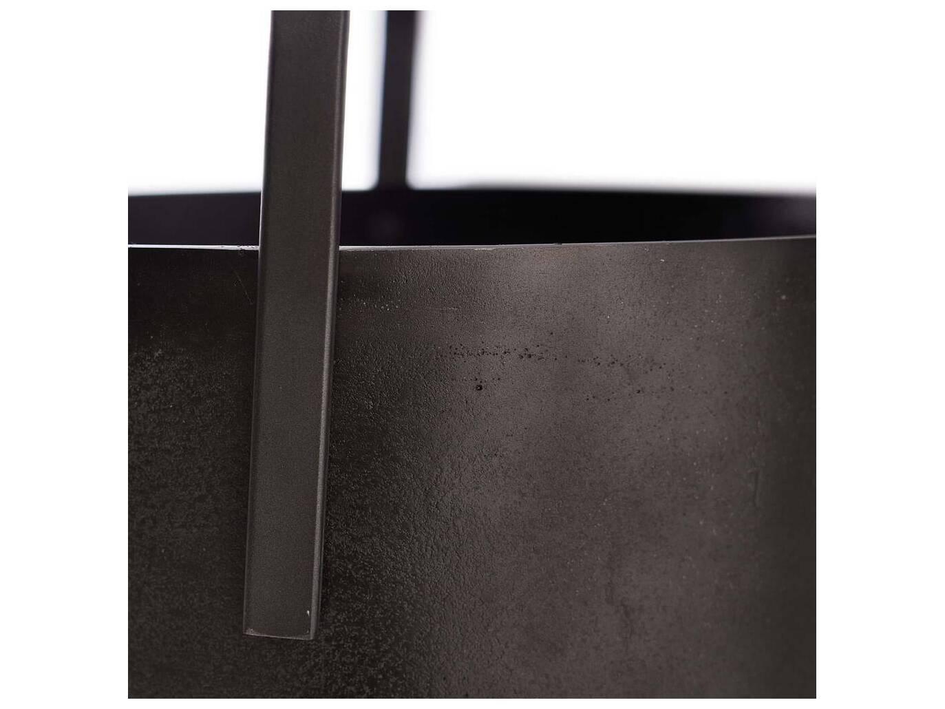 Arteriors Home Blackened Smoke Storage Bin