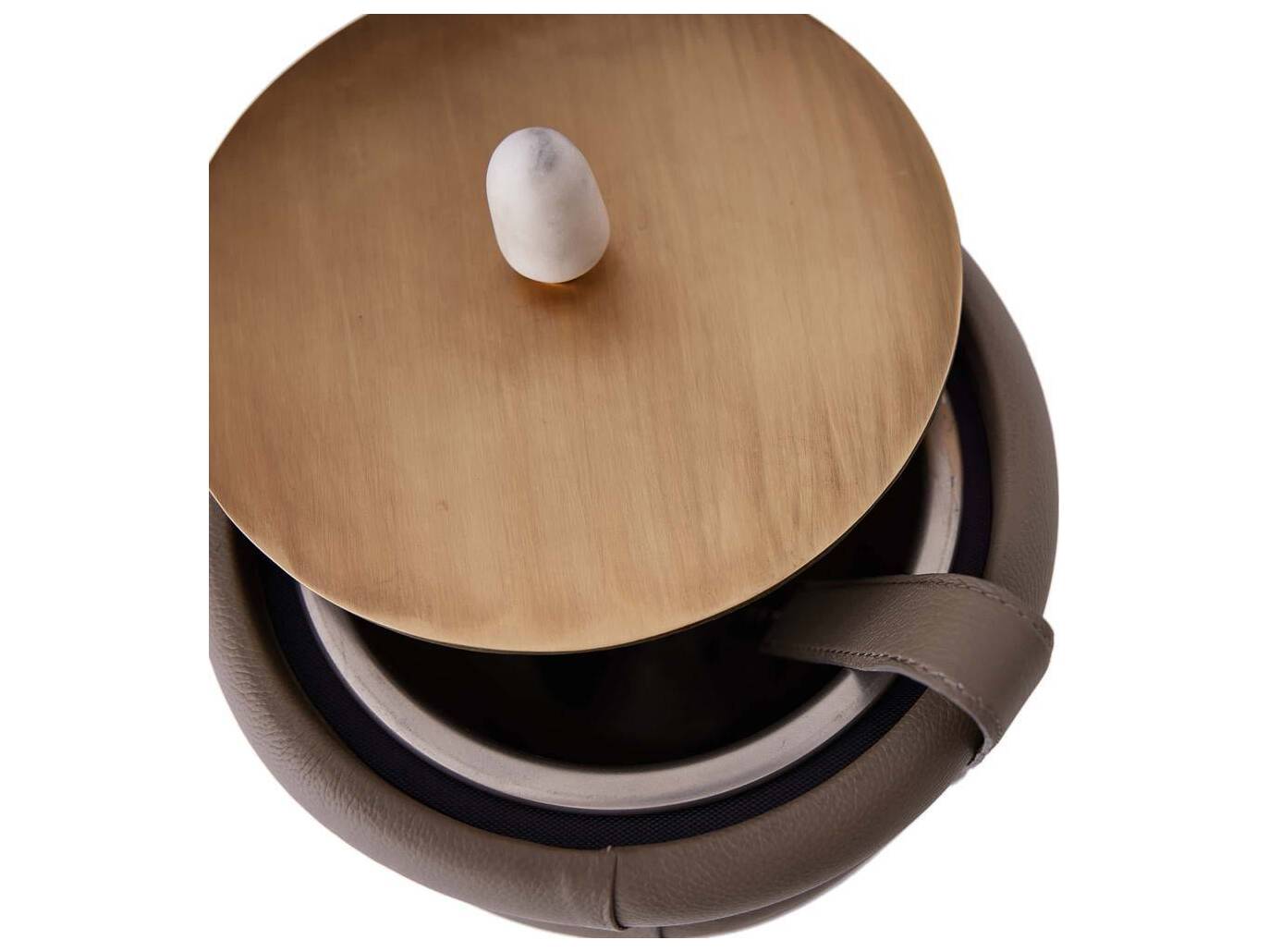 Arteriors Home Dove Gray Antique Brass Decorative Accent