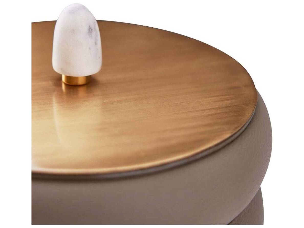 Arteriors Home Dove Gray Antique Brass Decorative Accent