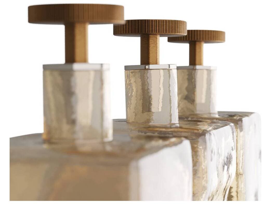 Arteriors Home Smoke Luster Vintage Brass Decorative Accent