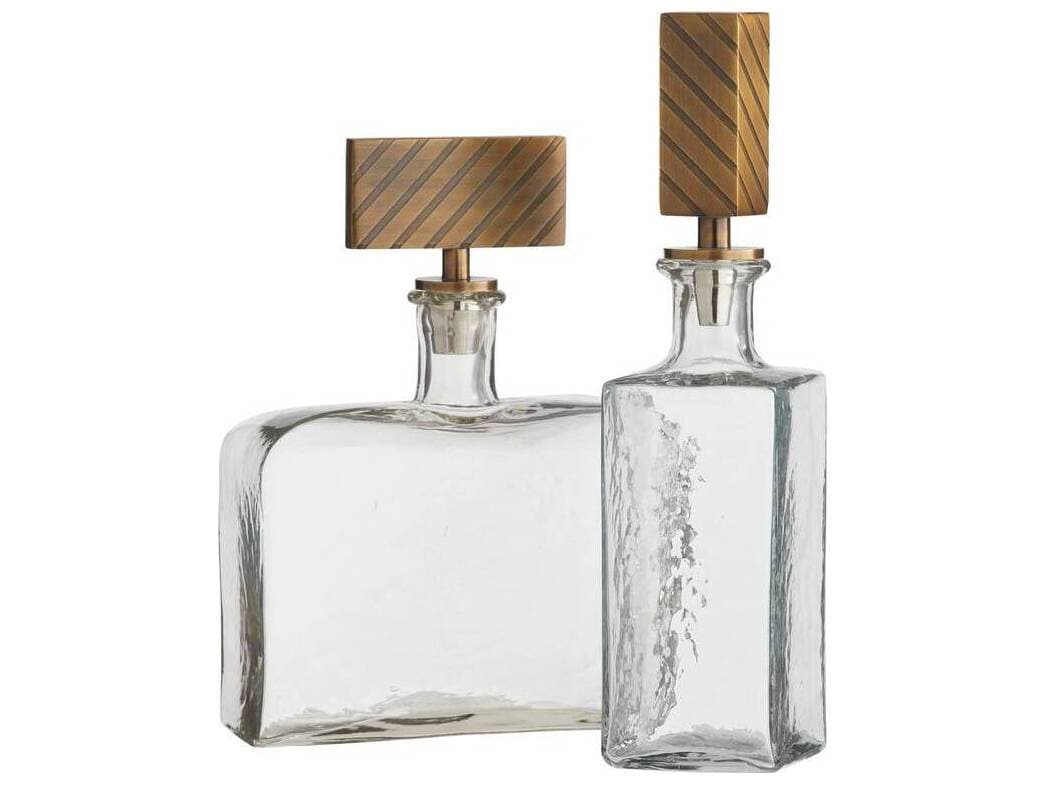 Arteriors Home Clear Antique Brass Decorative Accent