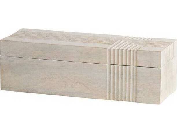 Arteriors Home Kamira Whitewash Boxes Set of 2