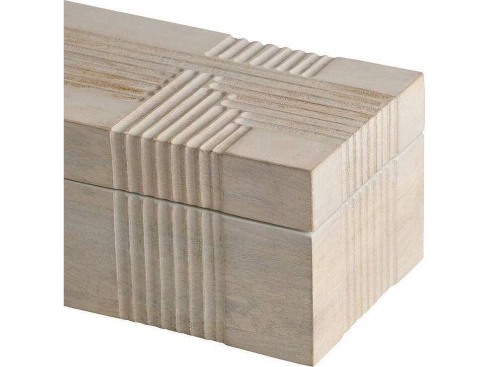 Arteriors Home Kamira Whitewash Boxes Set of 2