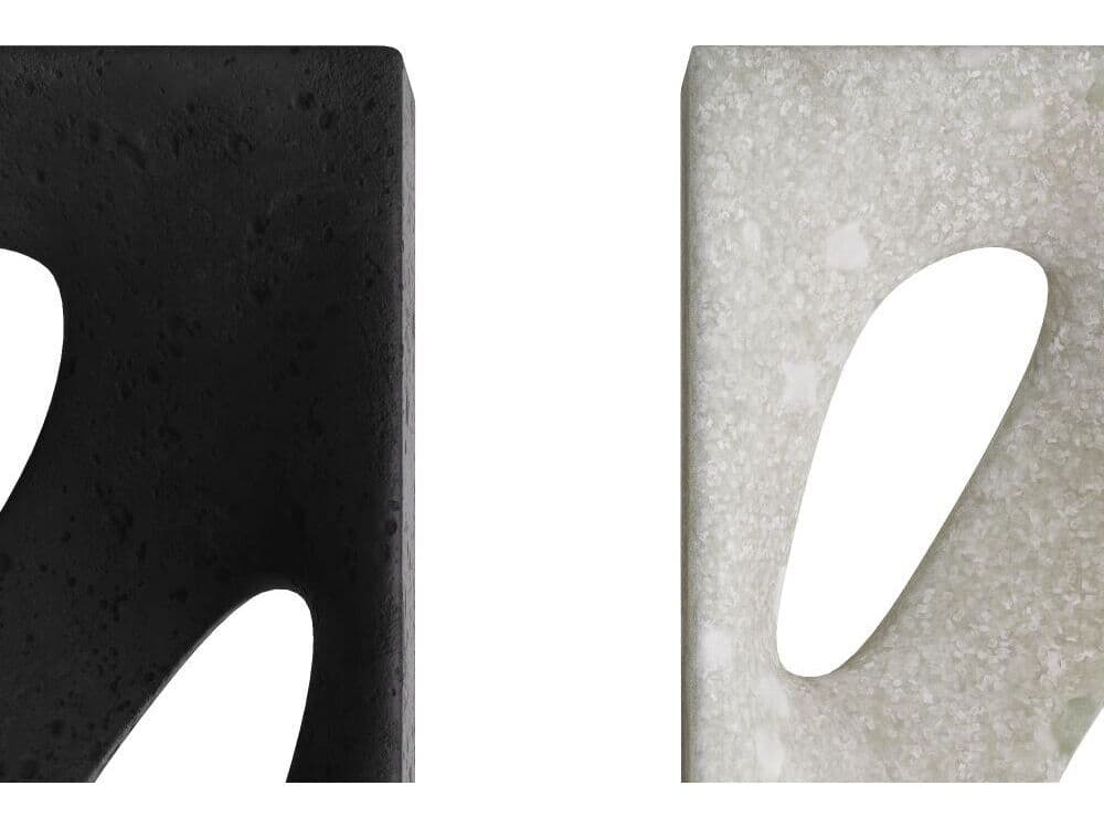 Arteriors Home Charcoal Ivory Bookend