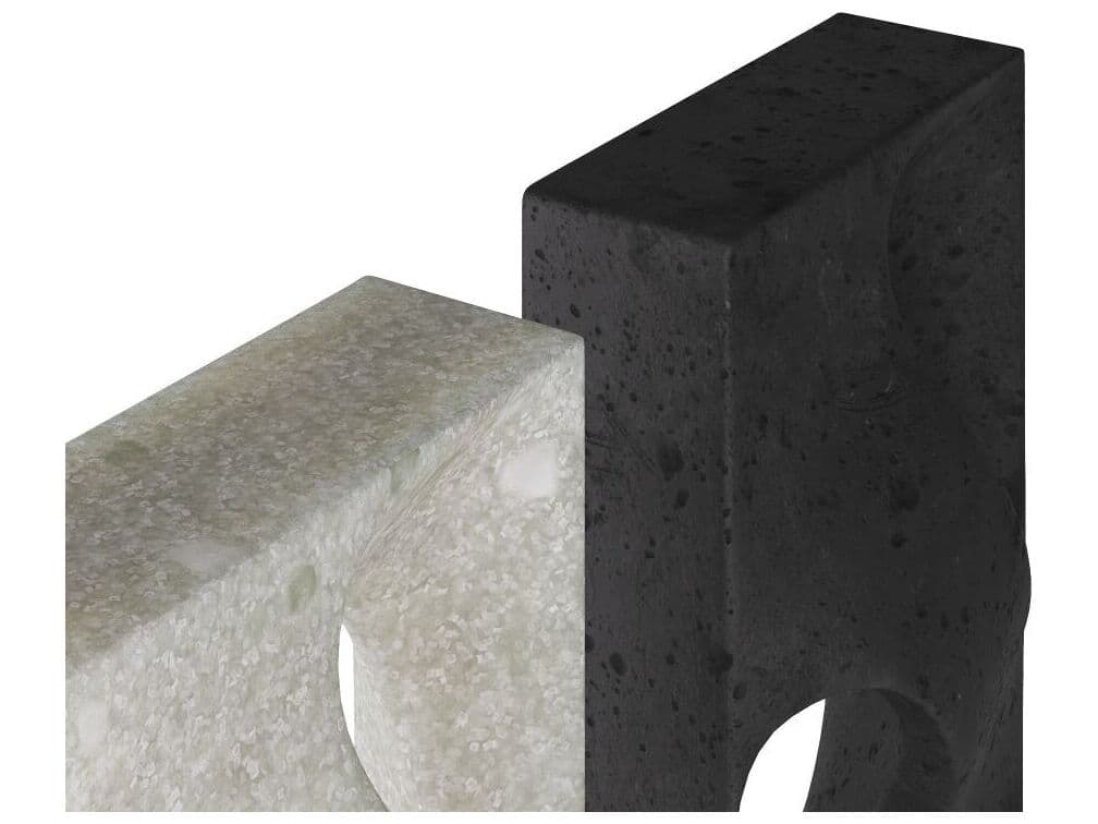 Arteriors Home Charcoal Ivory Bookend