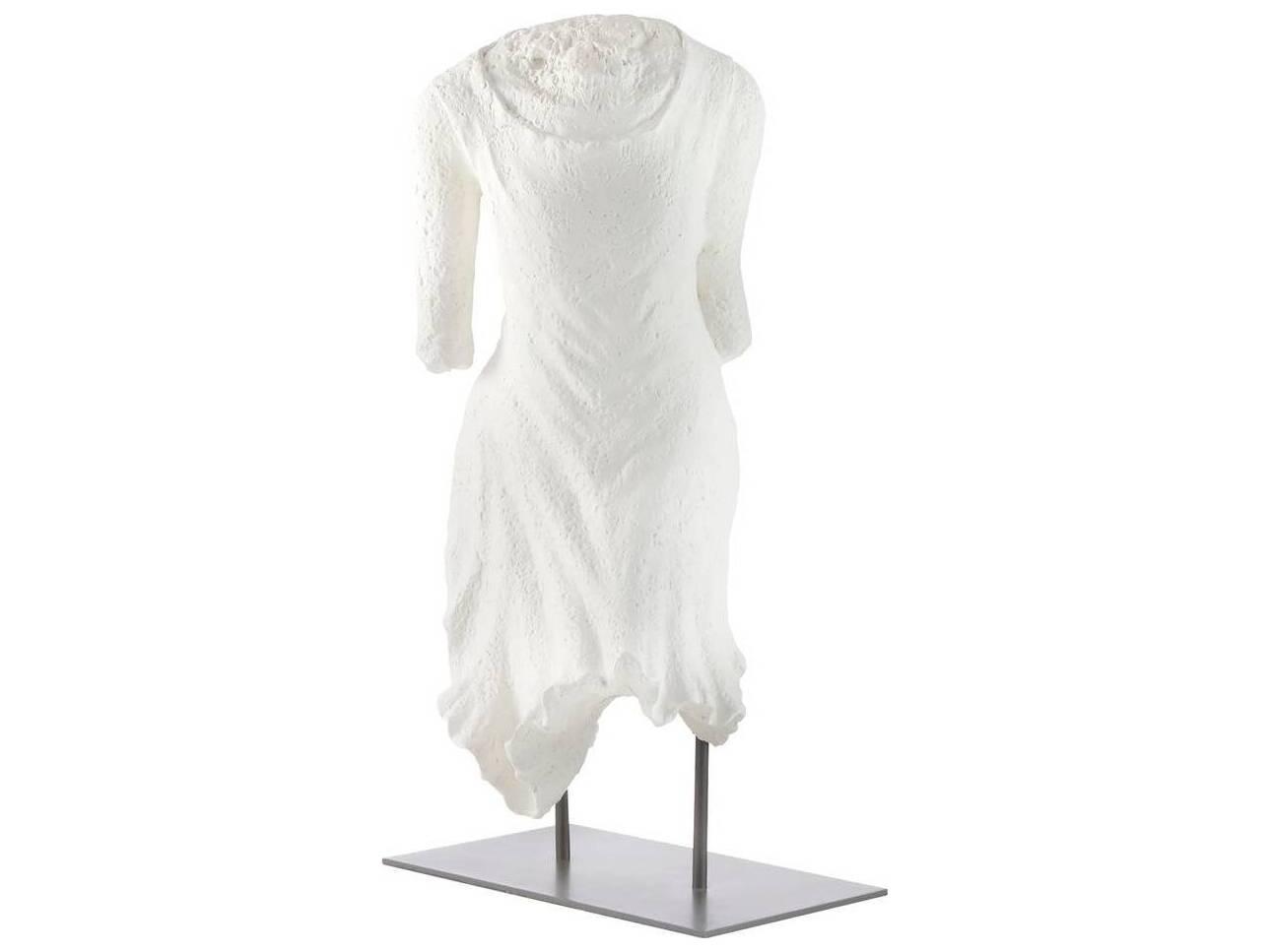 Arteriors Home Matte White Plaster English Bronze Sculpture