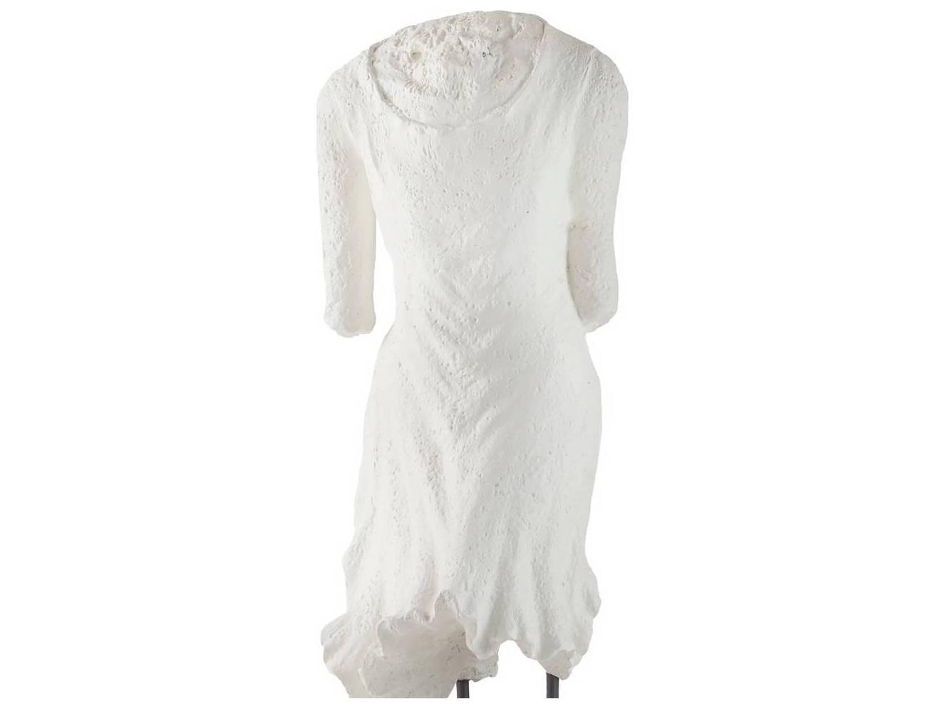 Arteriors Home Matte White Plaster English Bronze Sculpture