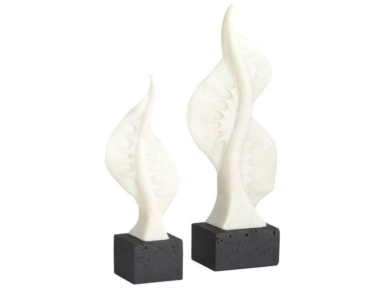 Arteriors Home Ivory Charcoal Sculpture
