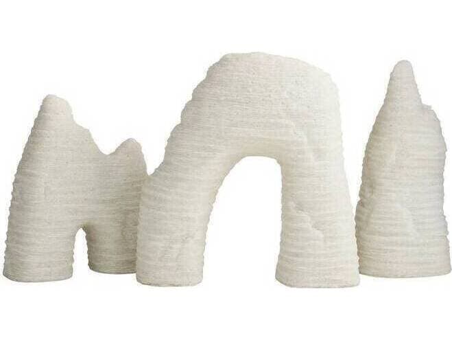 Arteriors Home Isla Ivory White Sculptures Set of 3