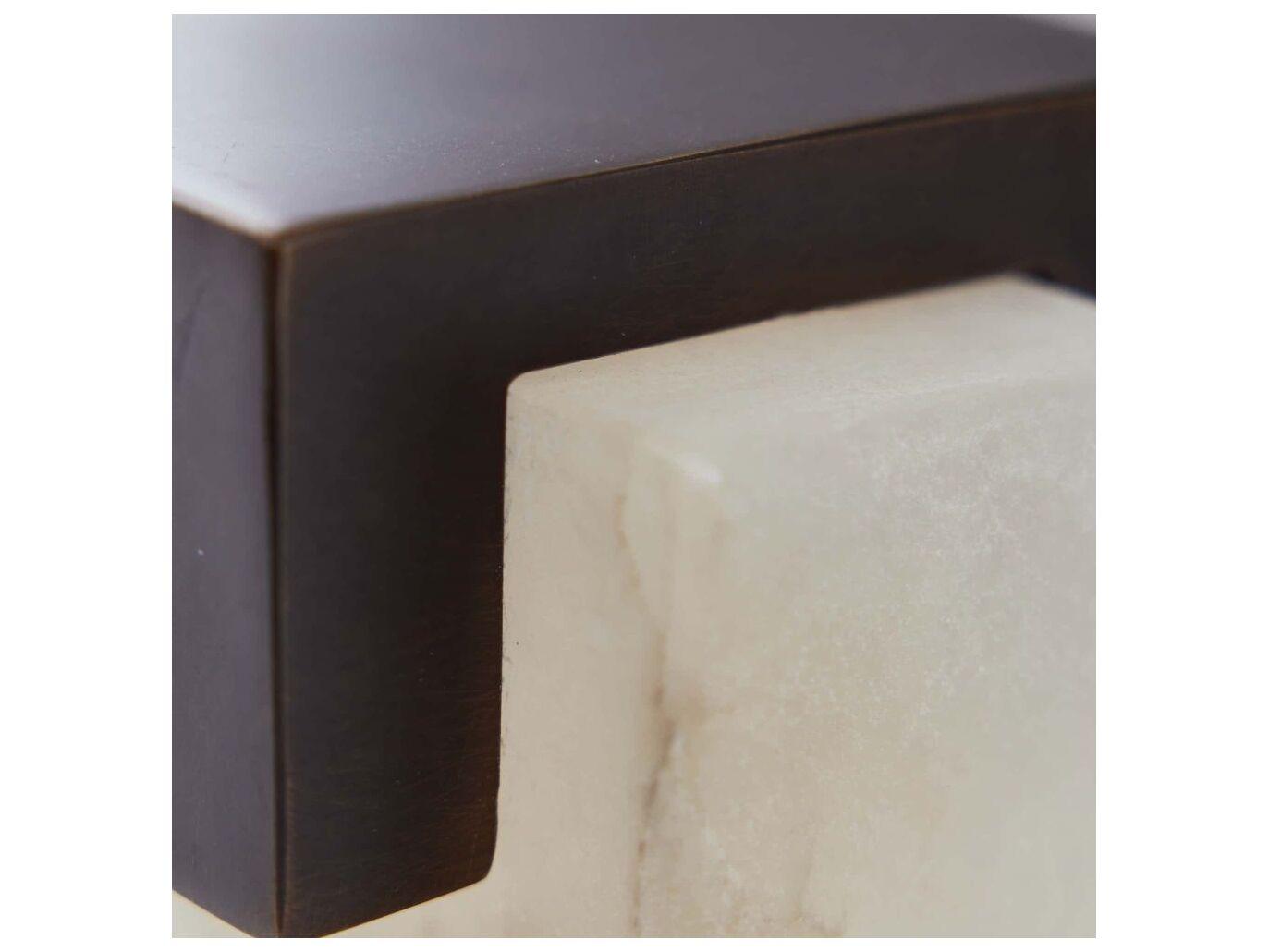 Arteriors Home White Bronze Bookend