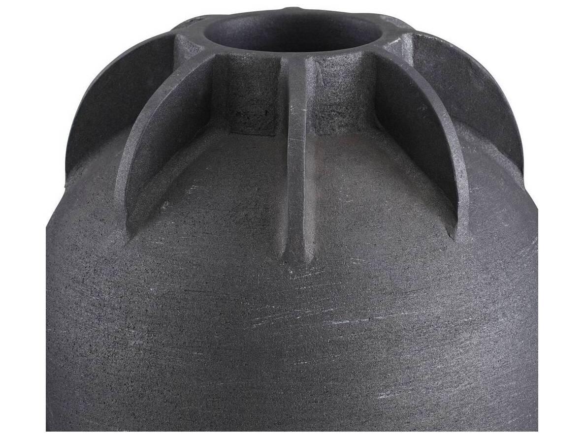 Arteriors Home Matte Charcoal Vase