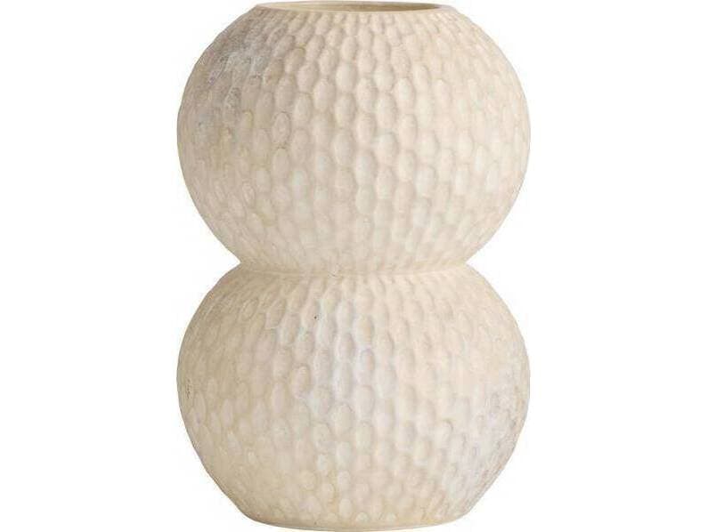 Arteriors Home Kayli Egg Shell White Vases Set of 2