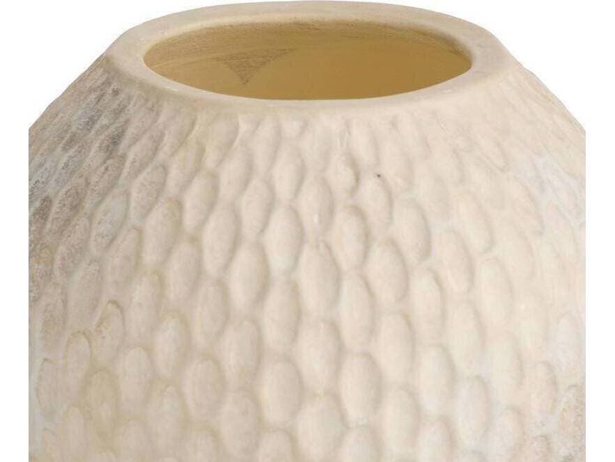 Arteriors Home Kayli Egg Shell White Vases Set of 2