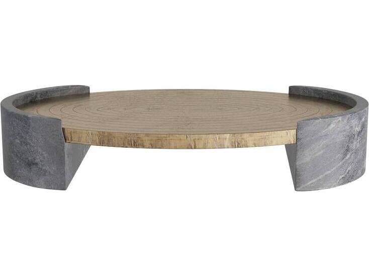 Arteriors Home Gray Antique Brass Serving Tray