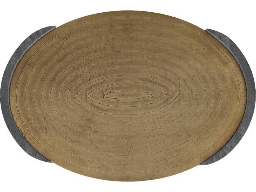 Arteriors Home Gray Antique Brass Serving Tray
