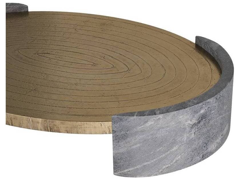 Arteriors Home Gray Antique Brass Serving Tray