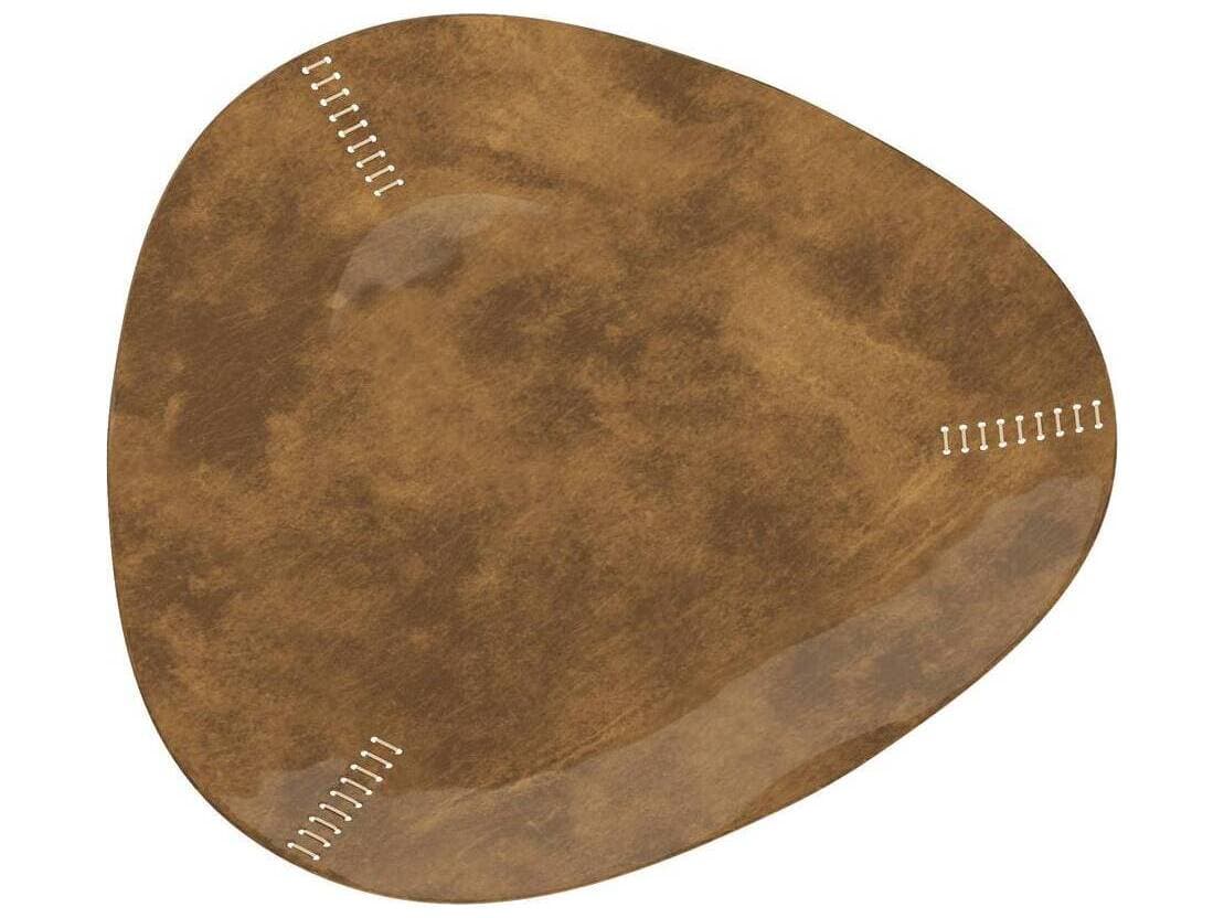 Arteriors Home Vintage Brass Natural Serving Tray