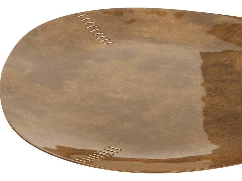 Arteriors Home Vintage Brass Natural Serving Tray
