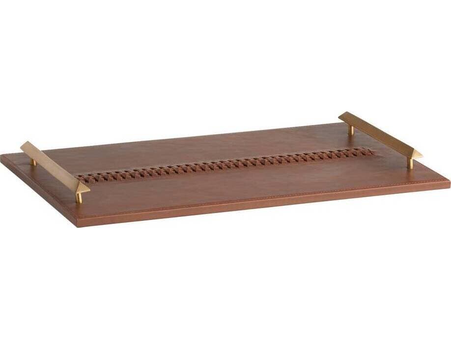 Arteriors Home Deep Russet Antique Brass Serving Tray