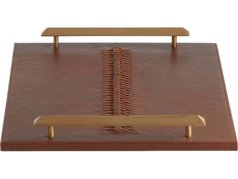 Arteriors Home Deep Russet Antique Brass Serving Tray
