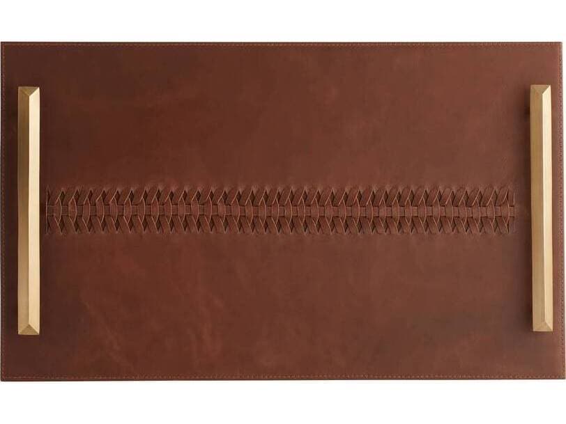 Arteriors Home Deep Russet Antique Brass Serving Tray