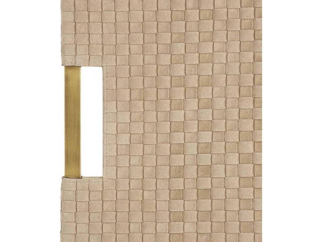 Arteriors Home Kellen Taupe Antique Brass Brown Gold Serving Tray