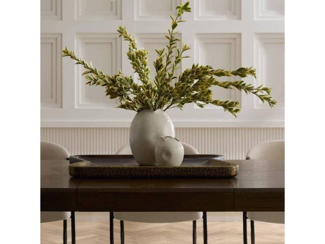 Arteriors Home Kolby Antique Brass Umber Gold Brown Serving Tray