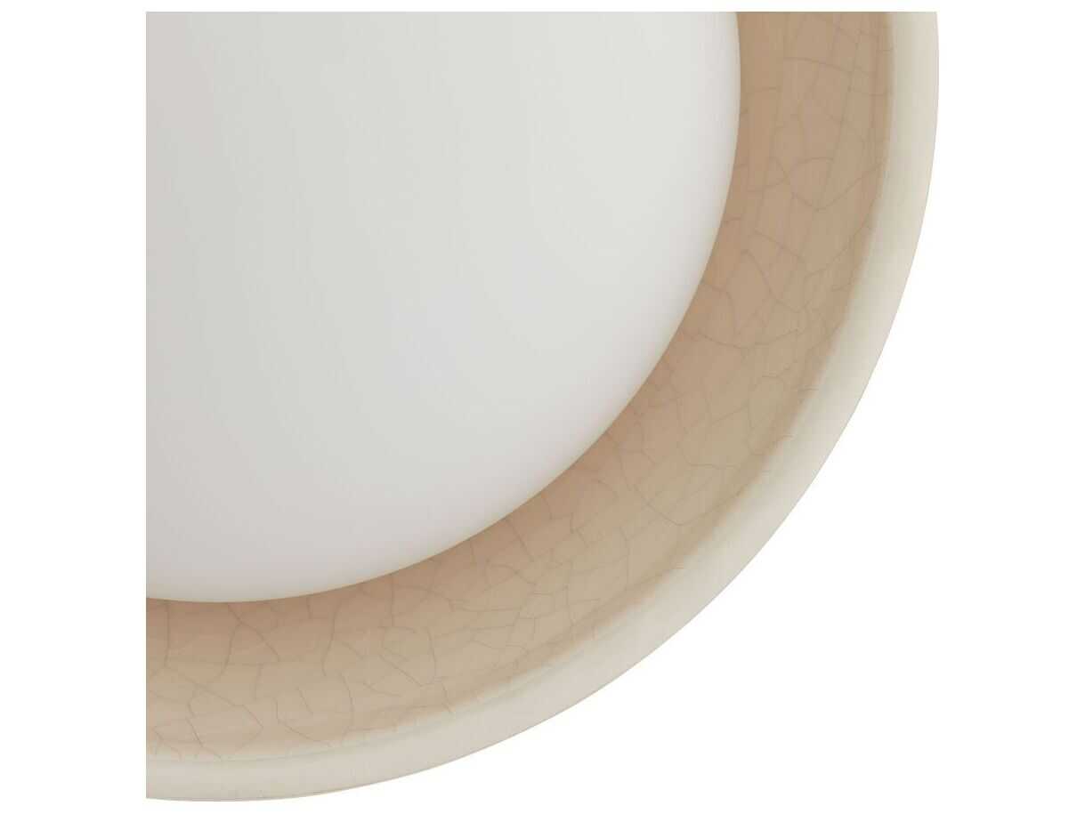 Arteriors Home Glaze 1-Light Blackened Steel Off White Wall Sconce