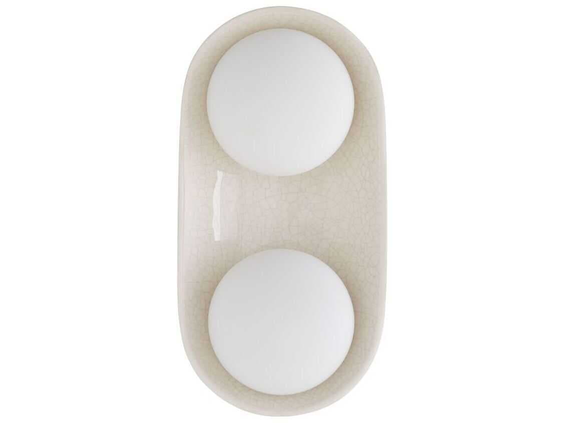 Arteriors Home Glaze 2-Light Blackened Steel Wall Sconce