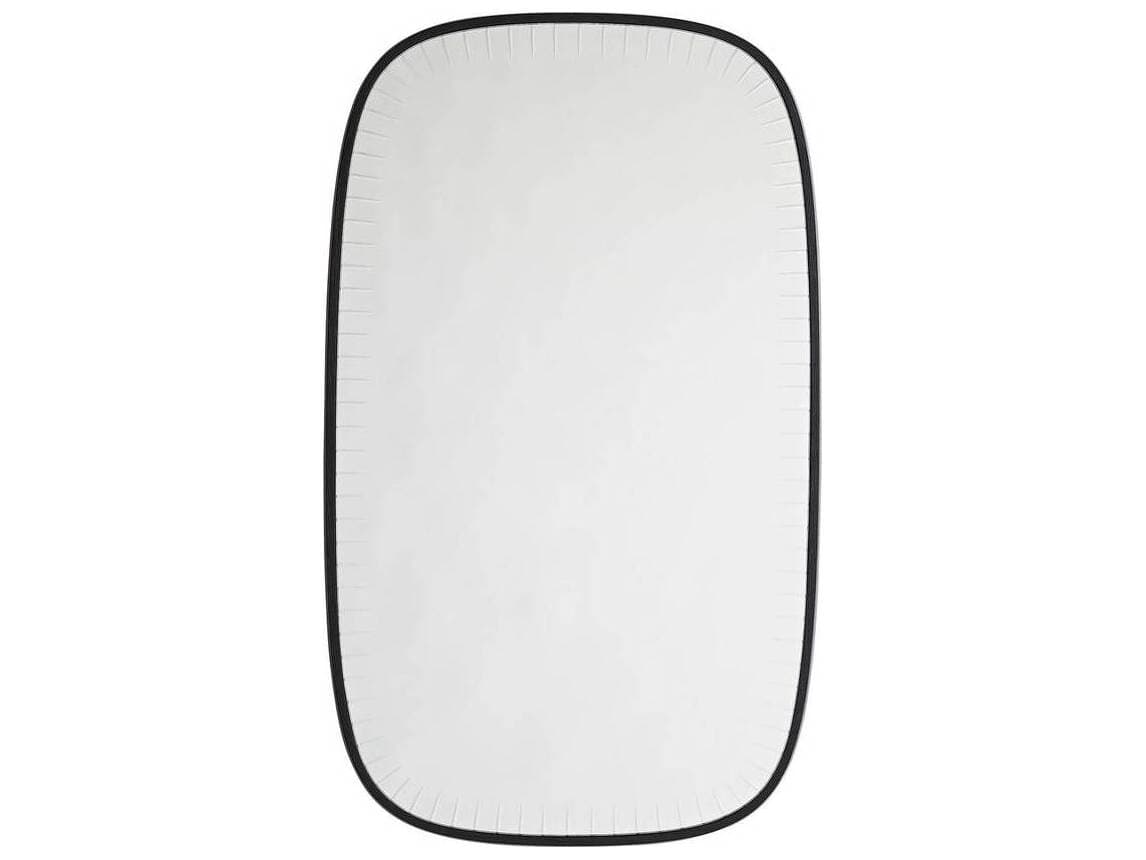 Arteriors Home Cut Black Rectangular Wall Mirror