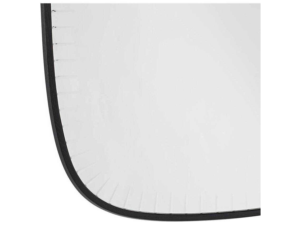 Arteriors Home Cut Black Rectangular Wall Mirror
