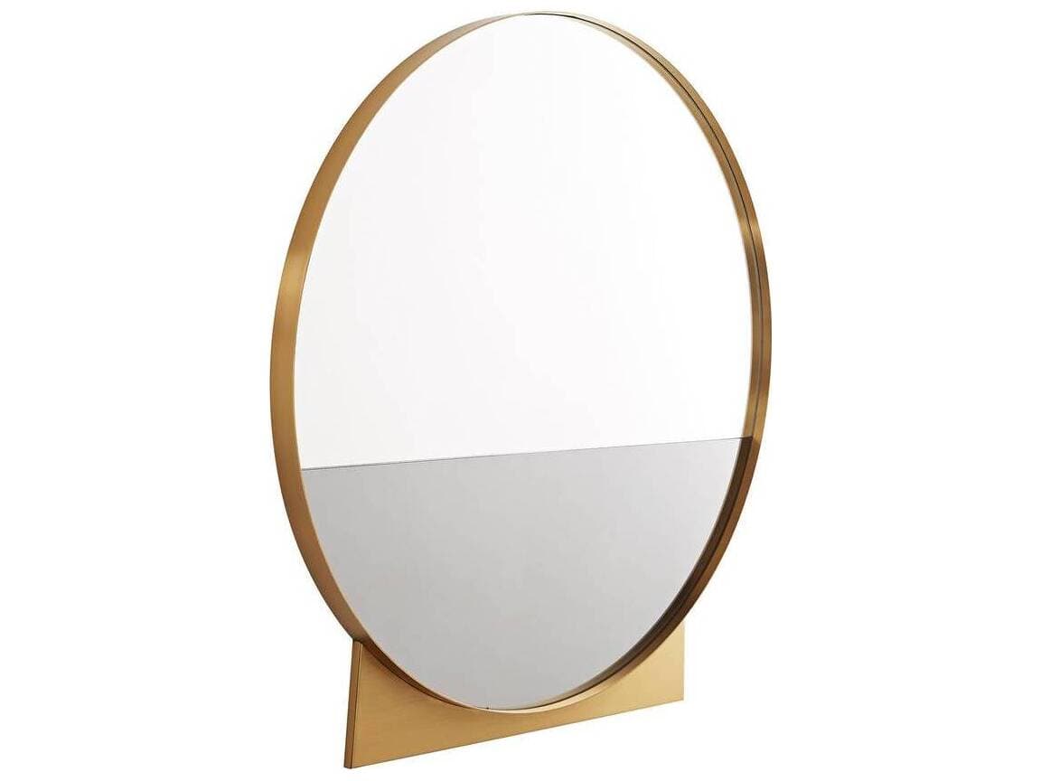 Arteriors Home Antique Brass Wall Mirror Round