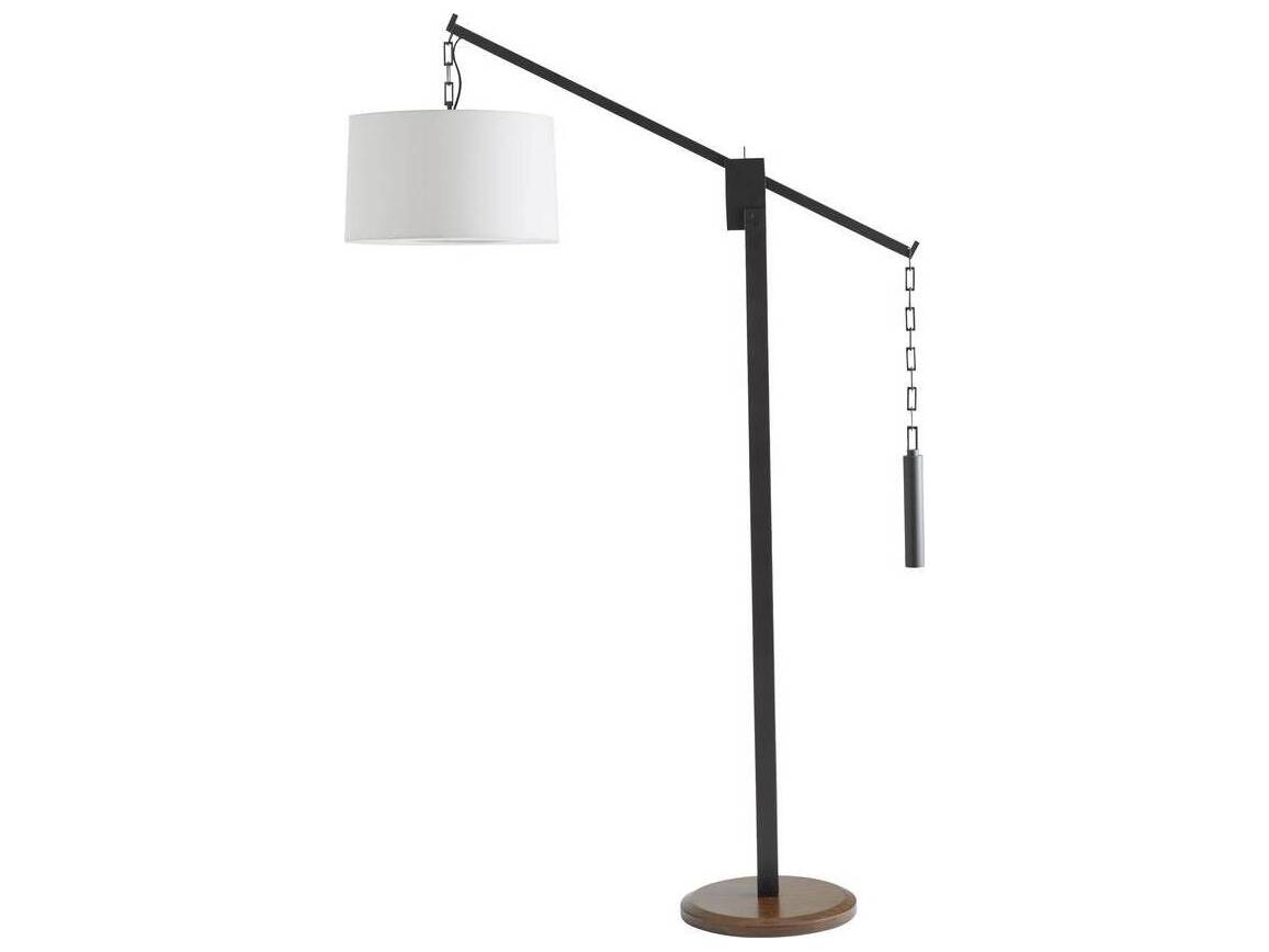Arteriors Home Counterweight Aged Bronze Walnut Floor Lamp