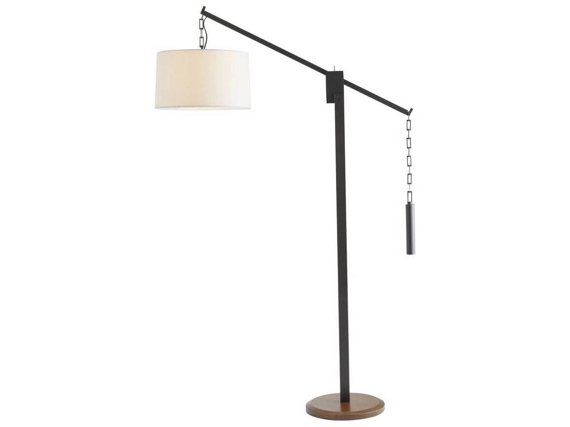 Arteriors Home Counterweight Aged Bronze Walnut Floor Lamp