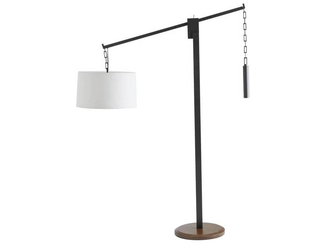 Arteriors Home Counterweight Aged Bronze Walnut Floor Lamp