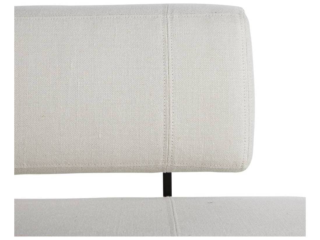 Arteriors Home Tuck Bone Jacobean White Upholstered Accent Bench