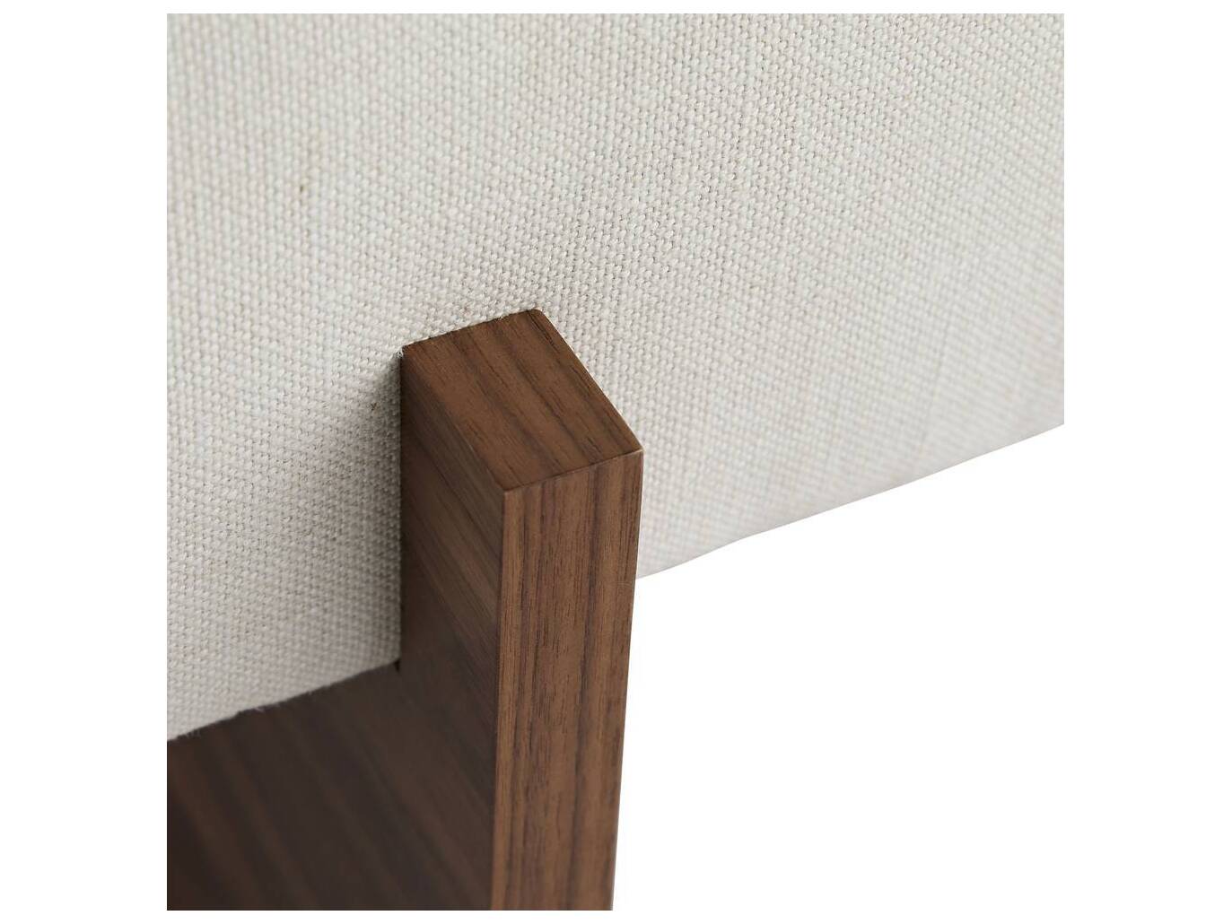 Arteriors Home Tuck Bone Jacobean White Upholstered Ottoman