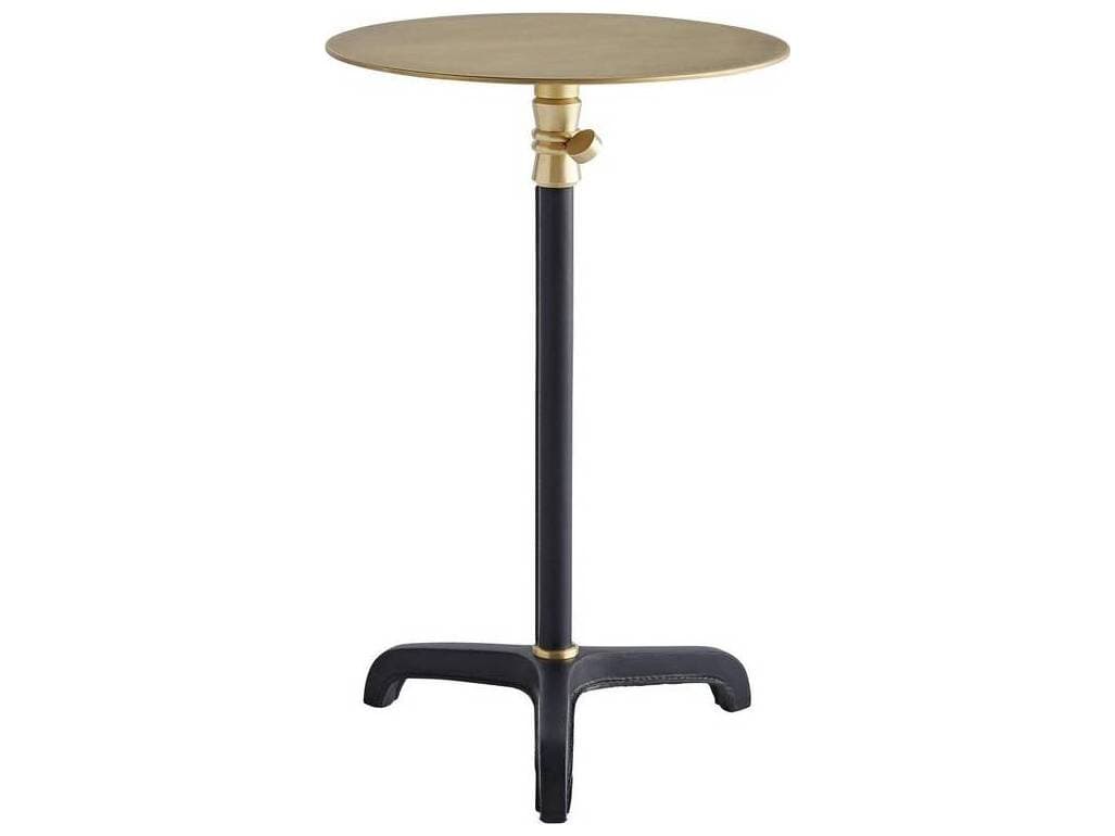 Arteriors Home Celerie Celerie Kemble Round Metal Antique Brass End Table