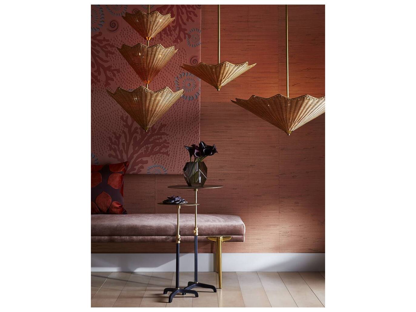 Arteriors Home Celerie Celerie Kemble Round Metal Antique Brass End Table