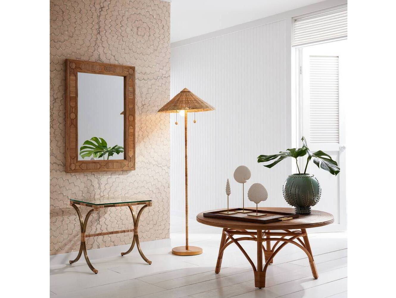 Arteriors Home Celerie Kemble Natural Wood Floor Lamp